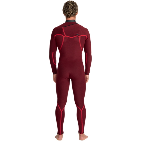 2026 Quiksilver Da Uomo Highline 3/2mm Chest Zip Muta 25AW213500 - Blue Fog